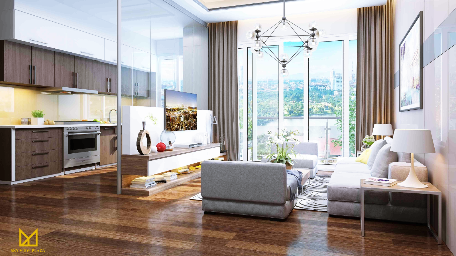 Thiết kế căn hộ chung cư Sky View Plaza Giải Phóng Thiết kế căn hộ chung cư Sky View Plaza Giải Phóng