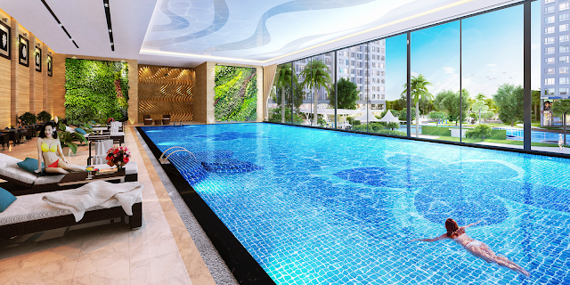 Bể bơi trong nhà chung cư King Palace Bể bơi trong nhà chung cư King Palace